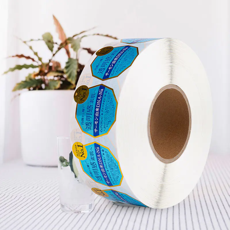 Suya Dayanıklı Yağa Dayanıklı Güzellik Kendinden Yapışkanlı Etiket Etiketi